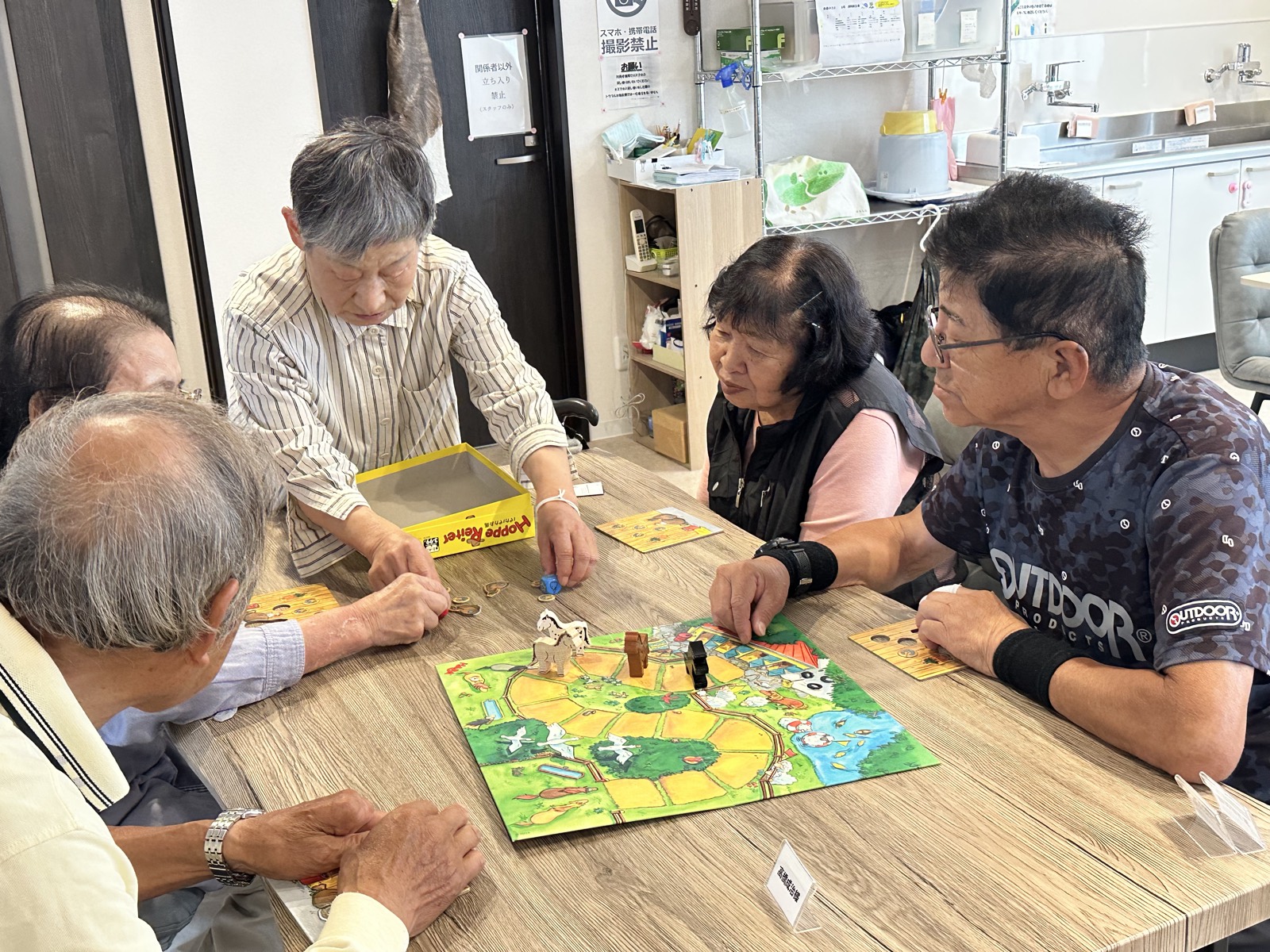 ボードゲームを楽しむご利用者様